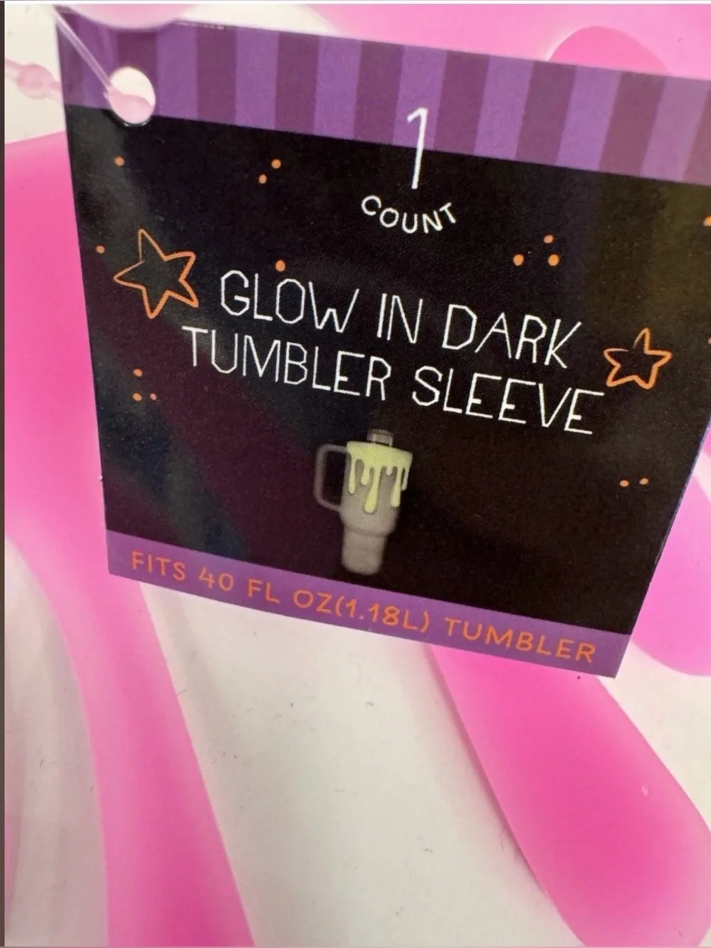 Glow in the Dark Slime Tumbler Sleeve -NWT